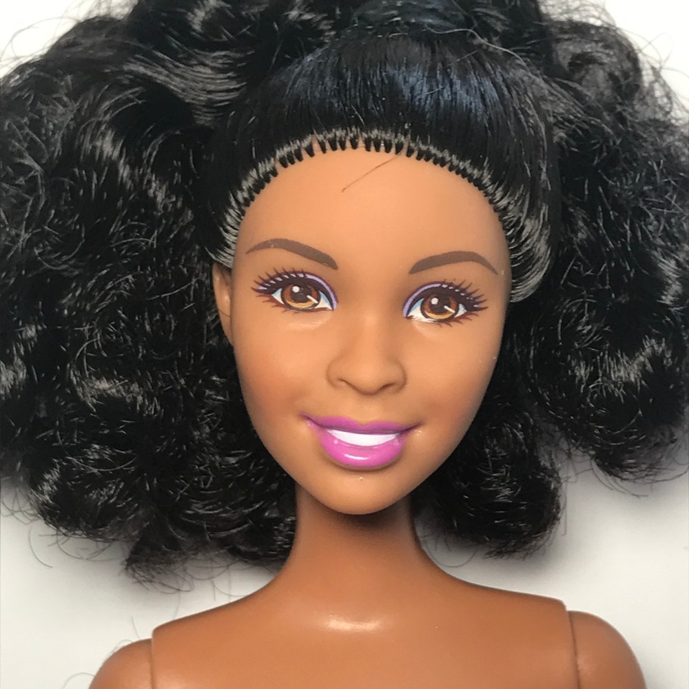 Nude Barbie 2014 Fashionistas #06 AA Curly Ponytail Desiree Face CFG17 Doll